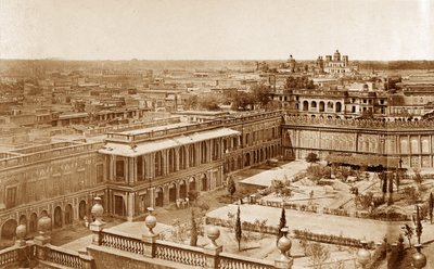 Panoramic View of the Courtyards of the Residency, Lucknow by Felice Beato